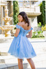 Cinderella Couture 5120J Short 3D Flower Party or Homecoming Dress