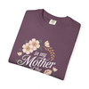 Mother of the Bride T-Shirt, Unisex Floral Tee, Bridal Party Gift, Wedding Celebration Apparel, Eco-Friendly Garment-Dyed Shirt