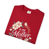 Mother of the Bride T-Shirt, Unisex Floral Tee, Bridal Party Gift, Wedding Celebration Apparel, Eco-Friendly Garment-Dyed Shirt