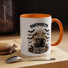 Halloween-Themed Accent Coffee Mug Personalized- Nightmare Before Coffee, Spooky Mug for Fall, Halloween Gift, Cozy Home Decor, Witchy Vibes
