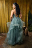 MayQueen MQ2203 Layered Sparkle Tulle Prom Gown