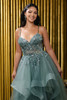MayQueen MQ2203 Layered Sparkle Tulle Prom Gown
