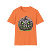 Halloween Pumpkin Skull T-Shirt, Unisex Tee, Spooky Shirt, Fall Fashion, Halloween Costume, October Celebration