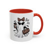 Stylish Halloween Coffee Mug, Boo Jee Ghost Mug, Trendy Leopard Print Cup, Decorative Gift for Fall, Festive Drinkware