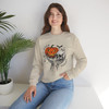 Halloween Skull Pumpkin Crewneck Sweatshirt | 'Stay Creepy' Fun Fall Apparel, Spooky Sweatshirt, Unisex Sweater, Cozy Halloween Shirt, Unique Gift