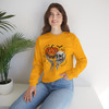 Halloween Skull Pumpkin Crewneck Sweatshirt | 'Stay Creepy' Fun Fall Apparel, Spooky Sweatshirt, Unisex Sweater, Cozy Halloween Shirt, Unique Gift