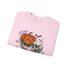Halloween Skull Pumpkin Crewneck Sweatshirt | 'Stay Creepy' Fun Fall Apparel, Spooky Sweatshirt, Unisex Sweater, Cozy Halloween Shirt, Unique Gift