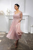 Mayqueen MQ2108 Tea Length Mother Of The Bride Dress In Chiffon And Lace
