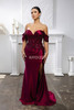 Mayqueen MQ2181 Satin Fit and Flare Prom Gown