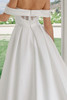 Nox Anabel JE-1016 Minimalist Satin Off-Shoulder A-line Bridal Gown