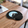 Moonlit Wolf Mouse Pad with Wrist Rest, Gaming Desk Accessory, Office Decor, Gift for Animal Lovers, Work From Home Essentials
