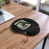 Humorous Grim Reaper Mouse Pad with Wrist Rest - Perfect for Remote Work, Stylish Desk Accessory, Gift for Gamers, Office Essential, Halloween Vibe