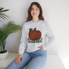 Thankful Knit Look Pumpkin Crewneck Sweatshirt