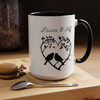 Personalized Romantic Birds Heart Accent Coffee Mug — 11/15oz