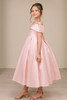 Cinderella Couture 9188 Tea Length Flower Girl Dress In Dupioni Silk