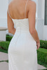 Nox Anabel JW1047 Fitted Satin Cowl Neck Bridal Gown With Chapel Train