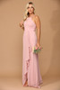 Eva USA 3440 Long Chiffon Halter Style Bridesmaid Dress
