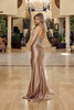 Nox Anabel T1854 Satin Strapless Prom Gown With Corset Back