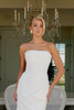 Nox Anabel JE1084 Classic Stretch Satin Bridal Gown With Pleating And Train