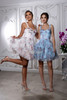 MayQueen 2216 Short Floral Print Hoco Prom Dress