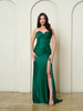 Eva USA 5310 Stretch Satin Fitted Prom or Evening Gown