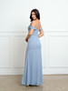 Eva USA 3537 Minimalist Classic Off The Shoulder Bridesmaid Dress In Chiffon