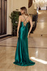 Nox Anabel E1042 Stretch Satin Bridesmaid Dress Cowl Neck