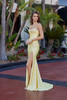 Nox Anabel M1756 Shiny Satin Prom Gown With Scattered Stones
