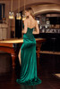 Nox Anabel H1876 Satin Peaked Sweetheart Prom Gown With Embroidered Illusion