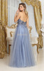 MayQueen MQ2011 Shimmer Tulle and Lace Prom Gown