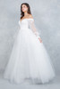 Cinderella Couture 4233 Off-The-Shoulder Lace & Illusion Wedding Gown