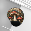 Magical Mushroom Mouse Pad With Wrist Rest. Prevent carpal tunnel with this gaming or work mousepad in woodland mushroom design.