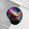 Space Nebula Design Mouse Pad With Wrist Rest Ergonomic for Carpal Tunnel