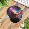 Space Nebula Design Mouse Pad With Wrist Rest Ergonomic for Carpal Tunnel