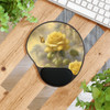 Yellow Rose and Butterfly Mouse Pad With Wrist Rest| Ergonomic design to help alleviate carpal tunnel