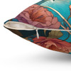 Summer Art Nouveau Style Throw Pillow