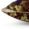 Vining Grapes Theme Decorative Throw Pillow