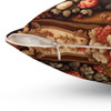 Tapestry De Jouy Style Decorative Accent Throw Pillow
