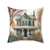 Still Wet on the Easel Artistic Decorative Throw Spun Polyester Square Pillow