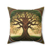 Tree of Life Pattern Spun Polyester Square Pillow