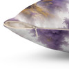 Purple and Gold Toile Inspired Accent Pillow