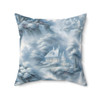 Light Blue Toile Inspired Accent Pillow