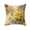 Yellow Rose Fantasy Accent Pillow
