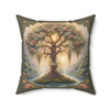 Fantasy Tree of Life Rowan Tree  Throw Pillow William Morris Inspired