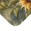 Heavenly Sunflower Bath Mat in Microfiber Non slip in yellow green bathroom rug floral decor anti-slip