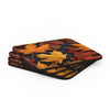 Fall Leaf Pattern Corkwood Coaster Set