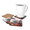 Abstract Splash Pattern Corkwood Coaster Set