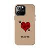 Phone Ink Heart "Mom" Phone-Too design Tough Phone Case iPhone in 21 different sizes. Compatible iPhone 7, 8, X, 11, 12, 13, 14 and more.