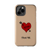 Phone Ink Heart "Mom" Phone-Too design Tough Phone Case iPhone in 21 different sizes. Compatible iPhone 7, 8, X, 11, 12, 13, 14 and more.