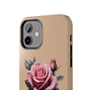 Phone Ink Pink Roses Phone-Too Tough Phone Case  for iPhone in 21 different sizes. Compatible with iPhone 7, 8, X, 11, 12, 13, 14 and more.